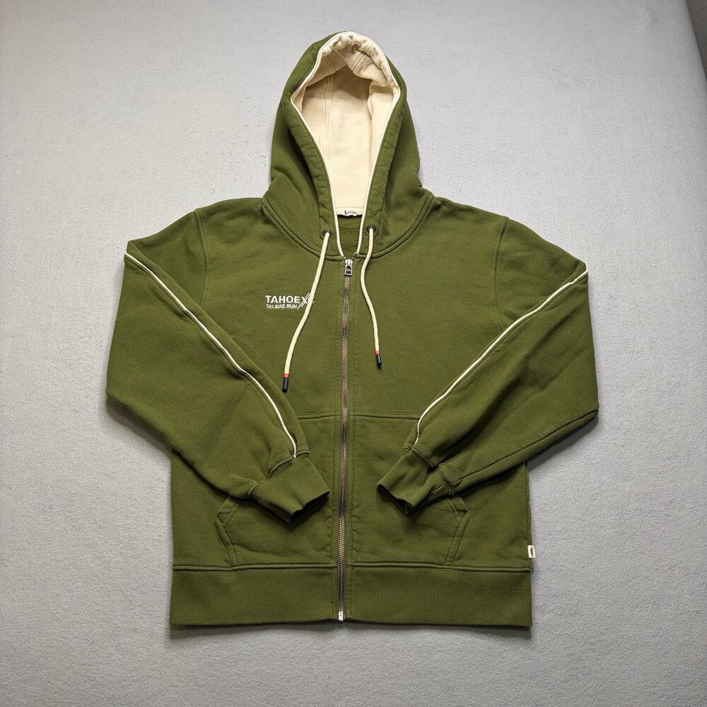 Cotopaxi TahoeXC Full Zip Hoodie Men's‎ Medium Green Do Good Organic Cotton